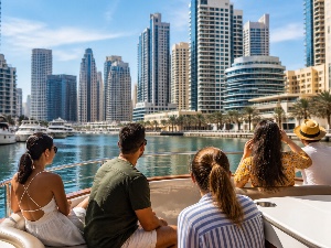 Dubai Marina Boat Tour in Dubai with @ashleighloren_
