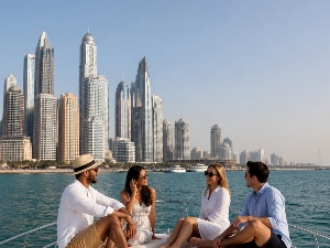 Yacht Cruise in Dubai with @ashleighloren_