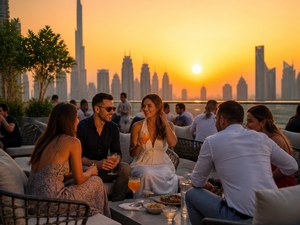 Rooftop Sunset Social in Dubai with @jobran_al_saadi