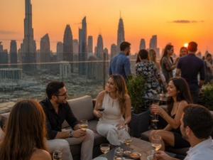 Rooftop Sunset Social in Dubai with @kleevav