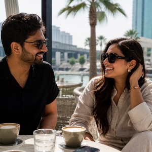 Coffee date in Dubai with @michelleterlinden