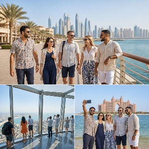 Palm Jumeirah and The View in Dubai with @baraahamduon