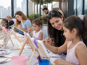 Kids Paint Day in Dubai with @elina.dozom