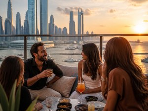 Rooftop Sunset Social in Dubai with @ali_bikdash1